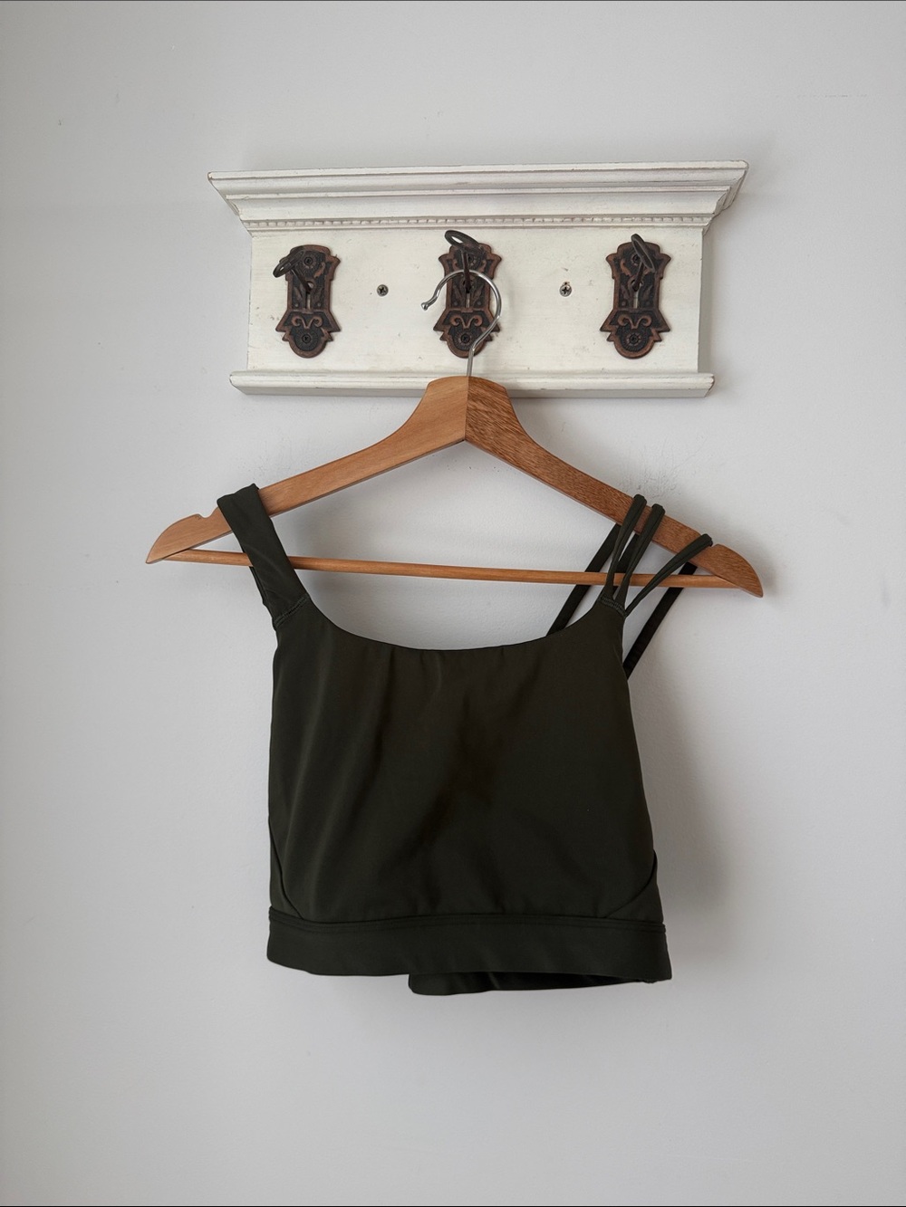 Athleta Dark Olive Sports bra Double-Strap Performance Bralette